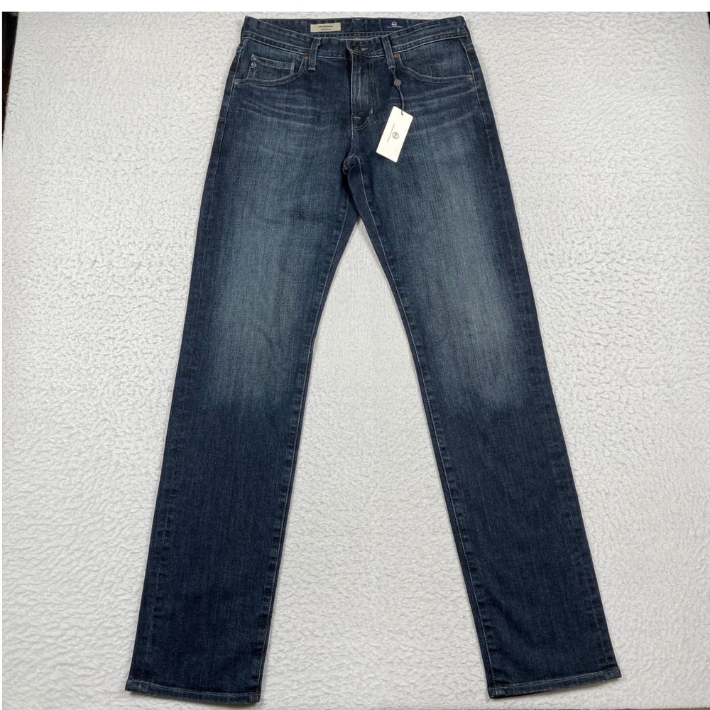 AG Adriano Goldschmied Jeans 29x34 Dark Wash The Graduate Tailored Leg USA NWT